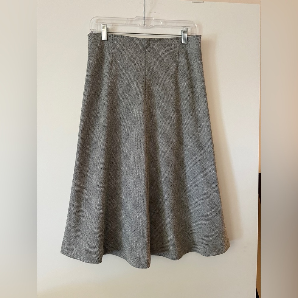 H&M Tea-Length Skirt with Elastic Waist, Size 10